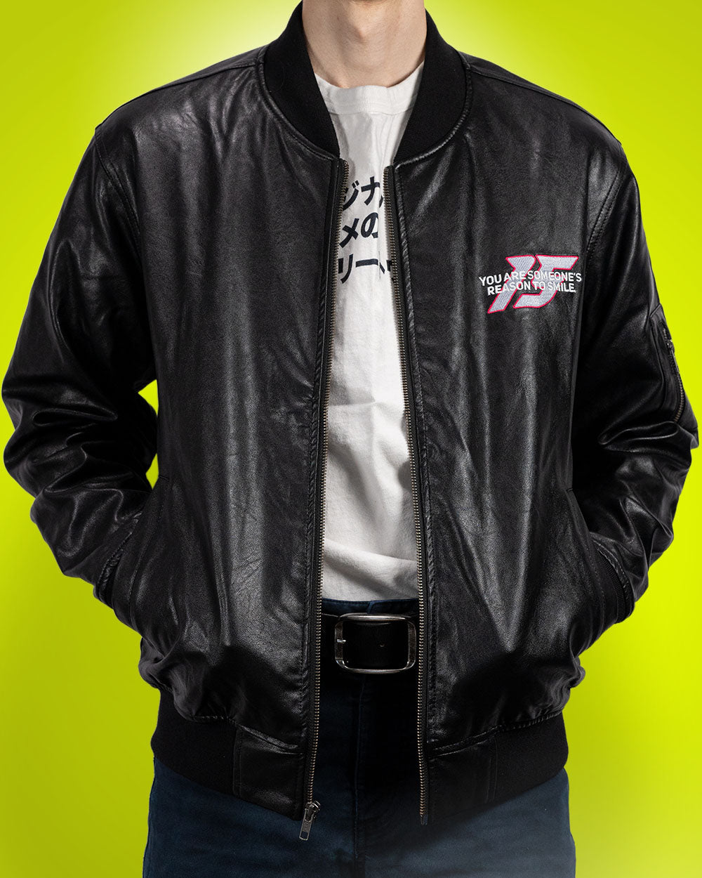 Imouri Racing Faux Leather Team Jacket
