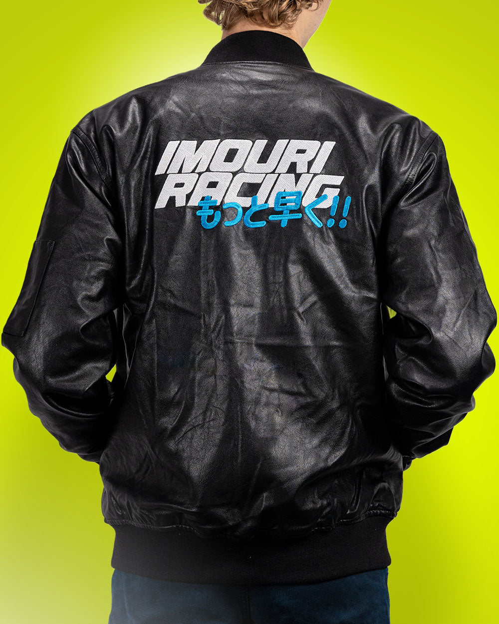 Imouri Racing Faux Leather Team Jacket
