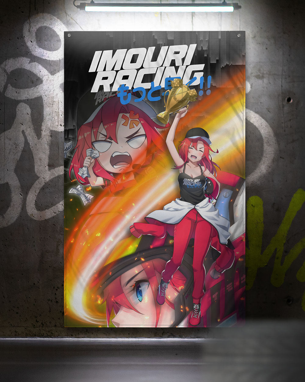 Imouri Racing 3rd Heat Garage Banner